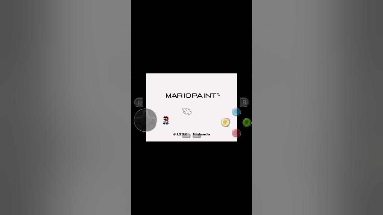 Como jugar mario paint (mario paint) YouTube