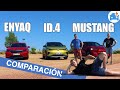 Mustang Mach-E 🚘 Skoda Enyaq 🚘 Volkswagen ID.4⚡️ ¿Con cuál te quedas?