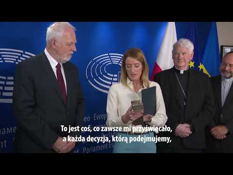 EP President Metsola receives the "2023 In Veritate Award" [Ceremony]