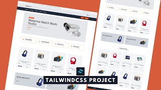 E-Commerce Landing Page with Tailwind CSS | Step-by-Step Tutorial for Beginners 2025 #ecommerce