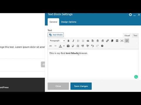 How to Add Text Block with WPBakery Page Builder for WordPress