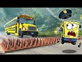 Stopp! Cars vs Massive Speed Bumps - Spongebob Reaction | BeamNG Drive Car Crashes - Woa Doodles