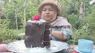 Hidup di hutan| Membuat kue ulang tahun sederhana| Birthday alone in the garden|  Garden vlog screenshot 2