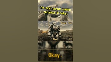The most normal random encounter in fallout: #fallout #memes #shorts