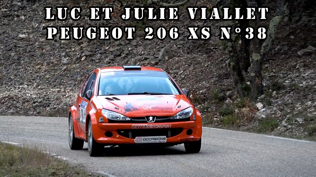 Rallye de Vaison la Romaine 2026 - Peugeot 206 XS N°38 - Luc et Julie VIALLET