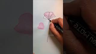 how to draw one line flower, how to draw flower quickly, try not to take out your hand #onelineart