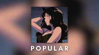 Popular - The weeknd ft. Playboi carti, madonna (sped up to perfection) Resimi