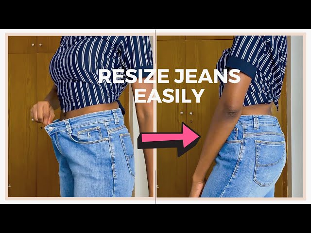 TikTokers found the easiest way to resize jeans that are too big