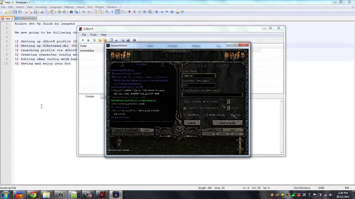 New Kolbot Set Up Video