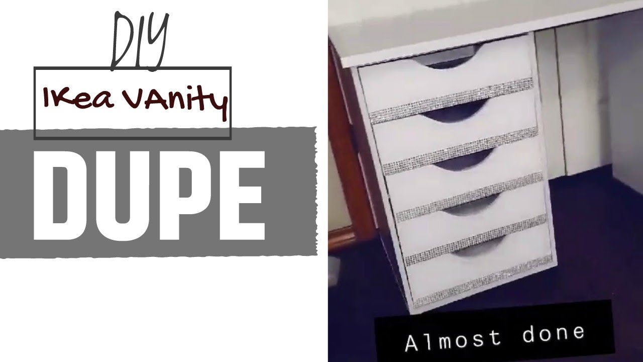 My DIY Ikea Vanity Dupe Makeup & Filming Area YouTube