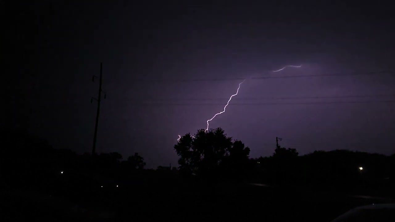Lightning storm middle Tennessee 