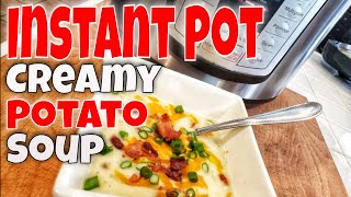 Creamy potato soup with bacon | Instant Pot #instantpot #ForScience