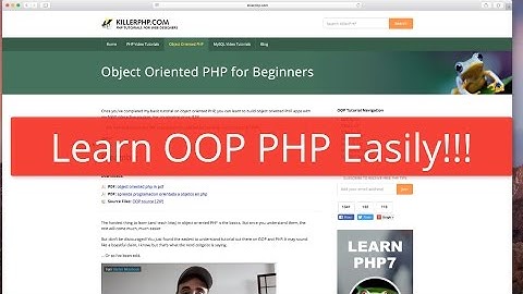 Learn OOP PHP in just 22 steps!