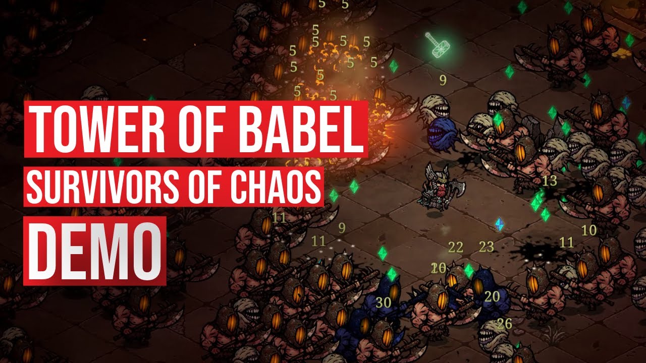Tower of Babel: Survivors of Chaos - Demo Gameplay (No Commentary) | Roguelite Action RPG