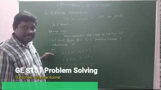 GE8151 - Problem Solving and Python Programming - Python Operators