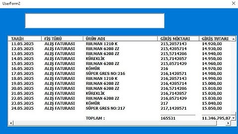 LİSTBOX A VERİ GİRİŞİ (GELİŞMİŞ FLİTRELEME)-2
