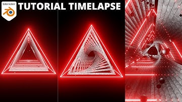 Blender Tutorial - Sci-Fi Tunnel Animation In Eevee Blender 2.9 | Blender Timelapse.