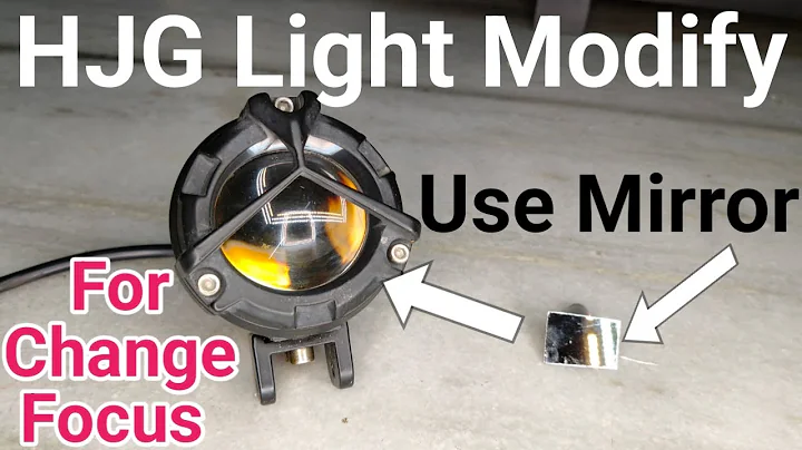 Modify HJG Light With Mirror | Modify HJG Light | HJG Light | Best Fog Lamp | Best Fog Lamp For Bike