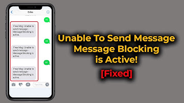 Unable to Send Message-Message Blocking is Active error on iPhone! [Fixed] Apple info