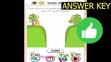 Brain Test Tricky Puzzles LEVEL 219 Tom wants to jump again but we ran out of mushrooms - Gameplay