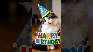 Cute 🥰 kitty birthday 🎂 #happybirthday #cute #birthday #song #बिल्ली