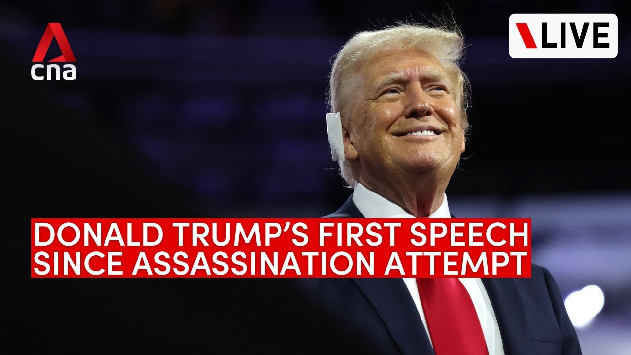 [LIVE] Donald Trump's first speech since assassination attempt - YouTube