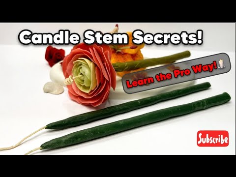 how to make candle stem | beeswax candle tutorial #candle #diycandle #diy