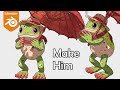 Making A 2D Looking Frog Character In 3D Free Blender Course Making A 2D Looking Frog Character In 3D Free Blender Course