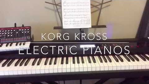 All Korg Kross Electric Pianos (no talking)