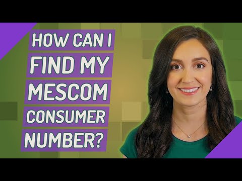 How can I find my mescom consumer number?