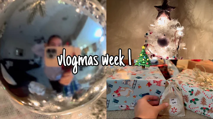 VLOGMAS WEEK 1 | christmas shopping, gift wrapping, etc.