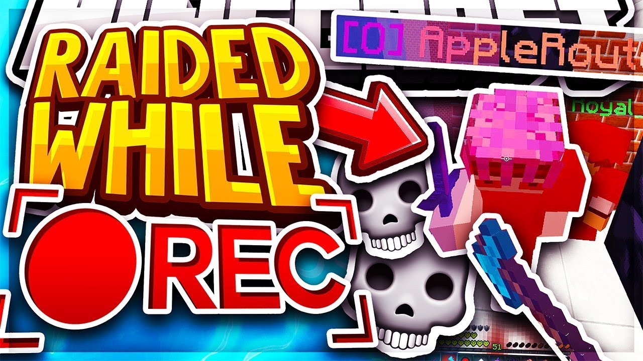 WE GOT RAIDED MID RECORDING!😱😱😱 Minecraft Factions