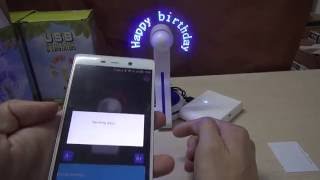 Testing of LED message fan controlled by APP screenshot 2