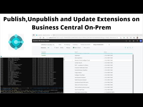 Publish, Unpublish and Update Extensions on Business Central On-Prem