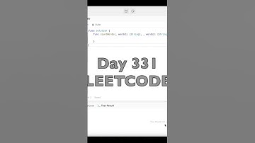 Day 331: LeetCode Problem 2085. - Swift #daily #challenge #swiftui #coding #LeetCode