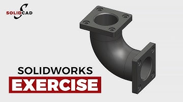How to Model an Elbow with Flanges in SolidWorks | SolidWorks Tutorial | SolidCad