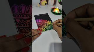 scratchbook drawing a special one#diy #scratchbook #mandalaart