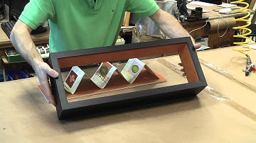 Shadow box framing art with depth