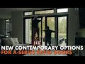 Aseries contemporary options on patio doors now available  andersen windows