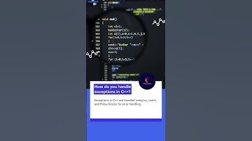 Handling Exceptions in C++