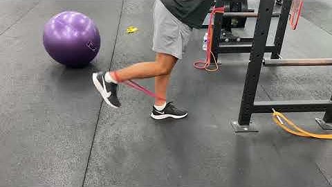 Standing Mini Band Hamstring Curls