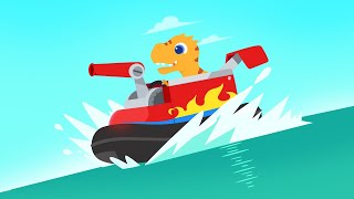 Dinosaur Patrol Boat 🚤- Urgent Sea Rescue  | Kids Learning | Kids Games | Yateland screenshot 2