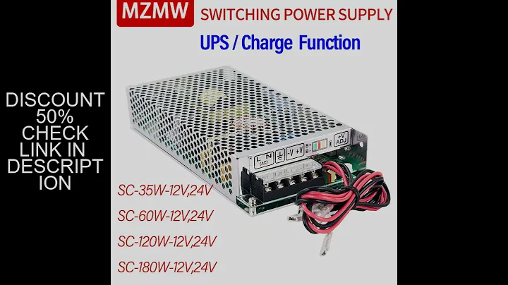 MZMW UPS/Charge Function Switching Power Supply SC-35W 60W 120W 180W 12V 24V Monitor 110/220v AC/DC