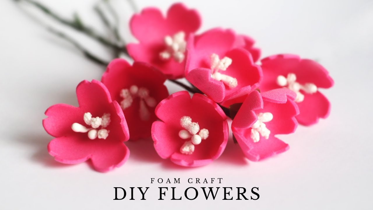 Foam Sheet Flowers, Easy Foam Flowers for DIY Home Decor