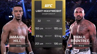Jamahal Hill vs Khalil Rountree Jr Full Fight - UFC Fight Of The Night