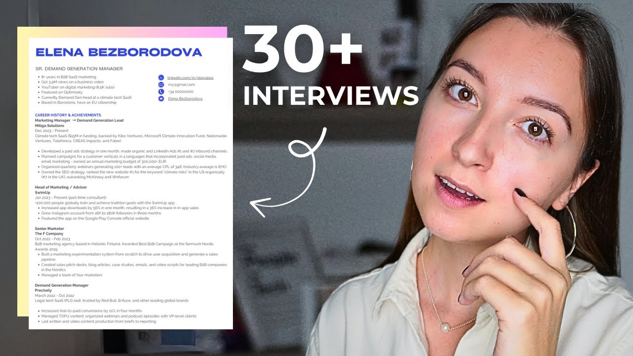 THIS resume got me 30+ marketing job interviews (just copy me)