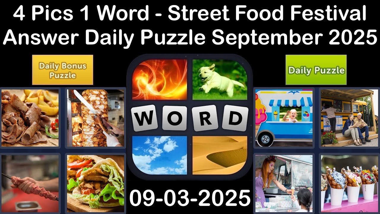 4 Pics 1 Word - Street Food Festival - 03 September 2025 - Answer