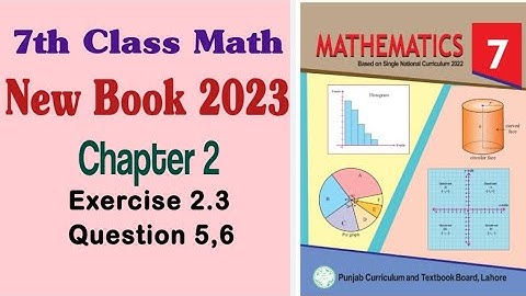 Class 7 Math Chapter 1 Exercise 2.3 Question 5 and 6 | Class 7 Math Unit 2 Exercise 2.3 Question 5,6