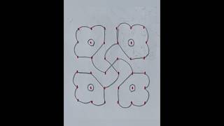 Simple Muggulu design/Daily use kolam with dots #muggulu #ytshorts #dialyrangoli