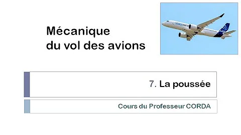 Comment calculer la poussée d'un avion ?